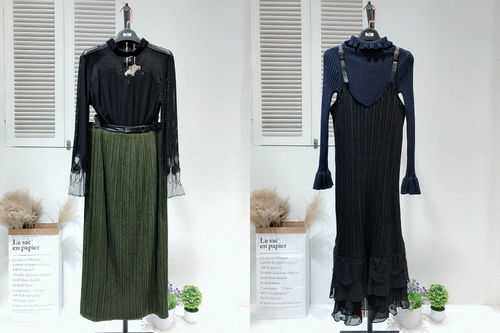 2018新款秋裝魅之女精品原創設計師品牌女裝搭配效果