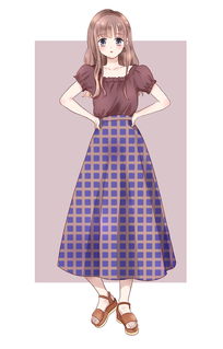 一組最近的漫畫(huà)人物服飾搭配練習(xí)